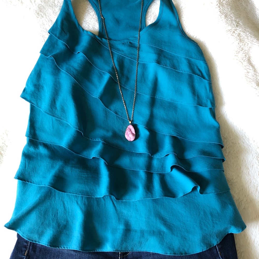 Elle Sexy Racerback Blouse XS - Great Top